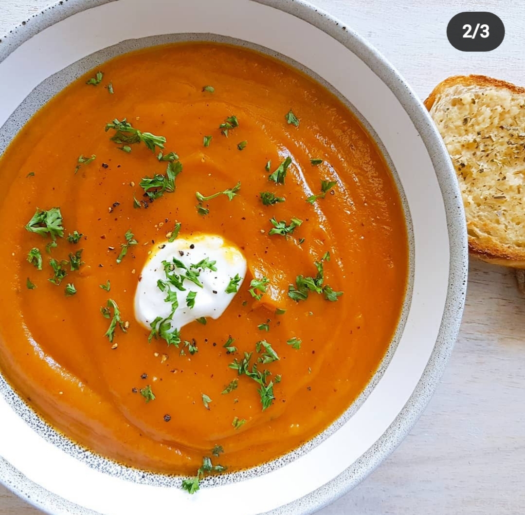 Pumpkin & Roasted Capsicum Soup